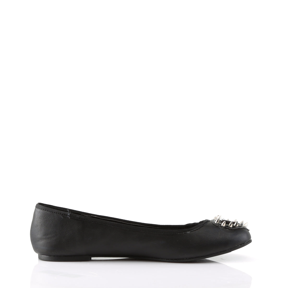 DemoniaCult Womens Low Shoe STAR-24 Blk Vegan Leather-Pony Faux Fur