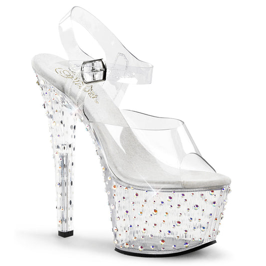 Pleaser Sandali da donna STARDANCE-708 CLR / CLR-SLV Multi RS