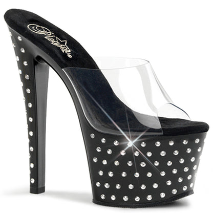 Pleaser Sandali da donna STARDUST-701 CLR / BLK