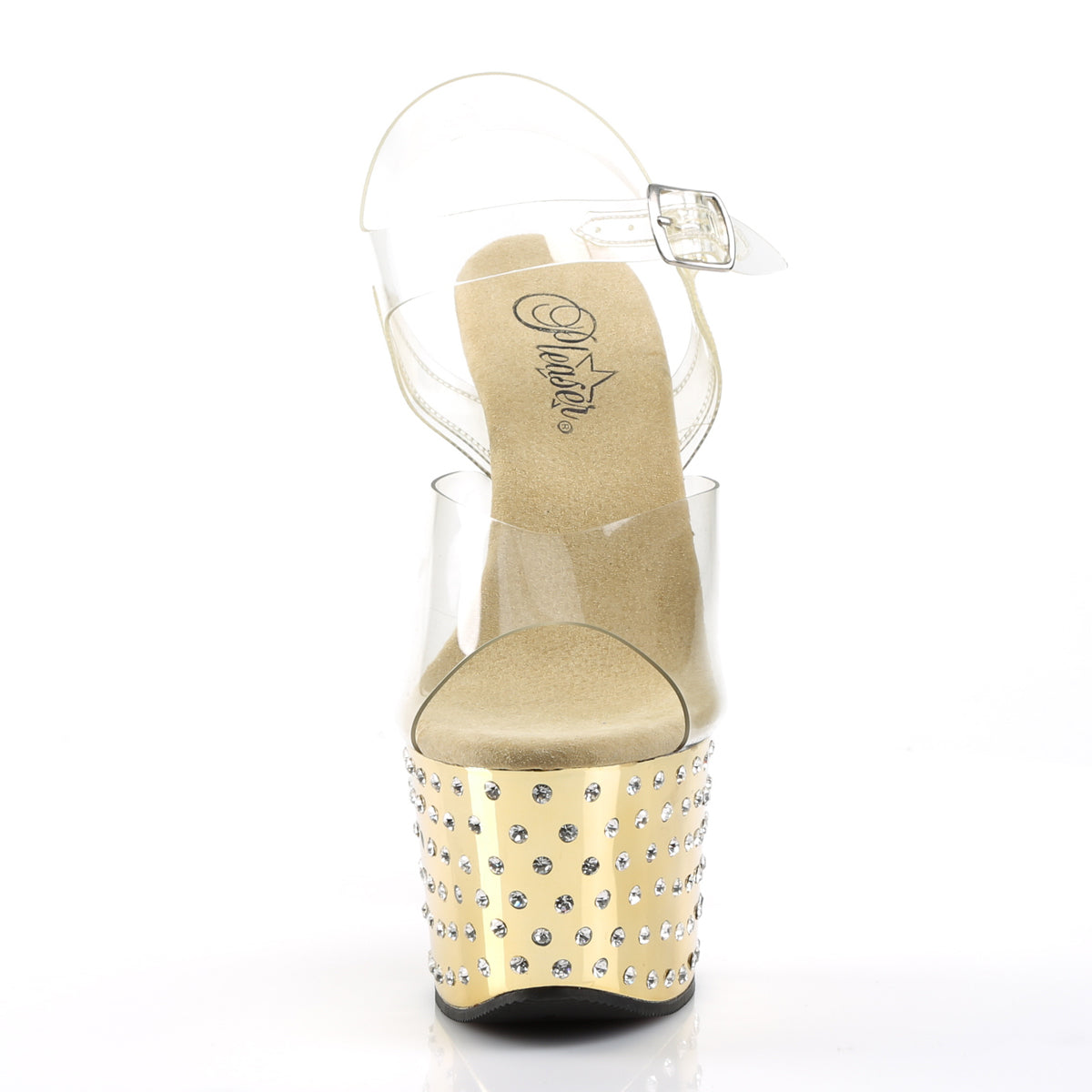 Pleaser Sandali da donna STARDUST-708 ClR / Gold Chrome
