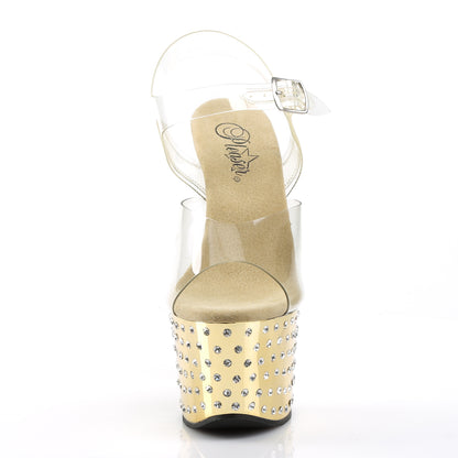 Pleaser Sandali da donna STARDUST-708 ClR / Gold Chrome