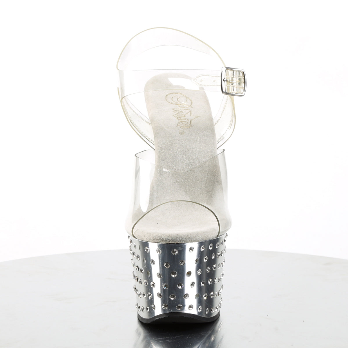 Pleaser Sandali da donna STARDUST-708 CLR / SLV Chrome