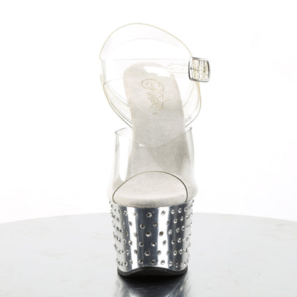 Pleaser Sandali da donna STARDUST-708 CLR / SLV Chrome