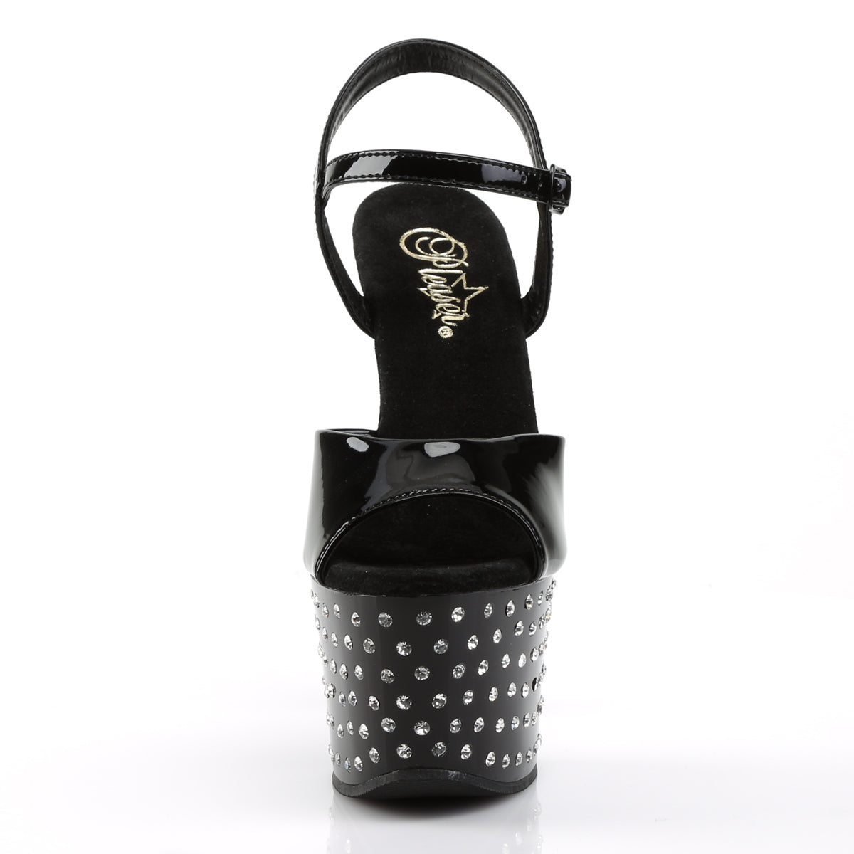 Pleaser Sandali da donna STARDUST-709 BLK PAT / BLK