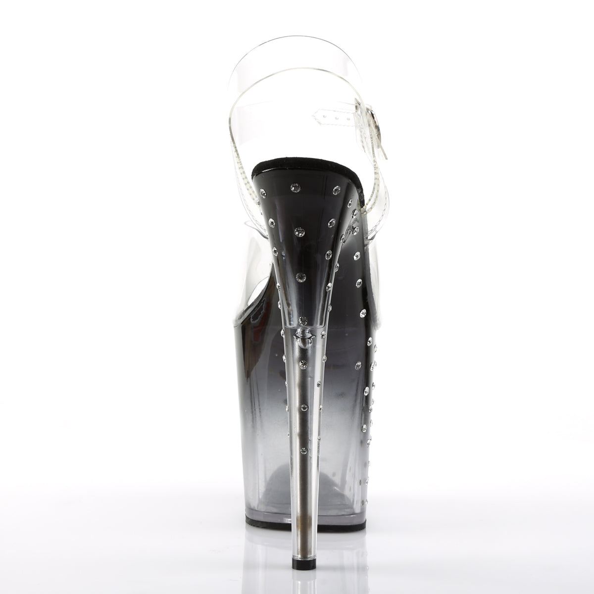 Pleaser Sandali da donna STARDUST-808T CLR / BLK-CLR