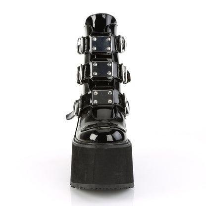 DemoniaCult Stivali alla caviglia femminile SWING-105 brevetto BLK