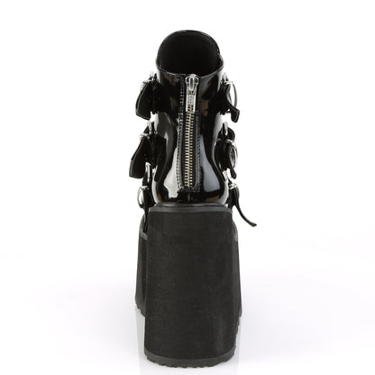DemoniaCult Stivali alla caviglia femminile SWING-105 brevetto BLK