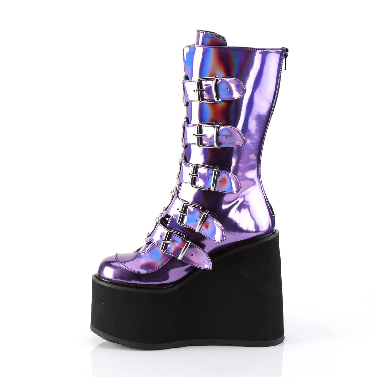 DemoniaCult Stivali da donna SWING-230 Holo viola