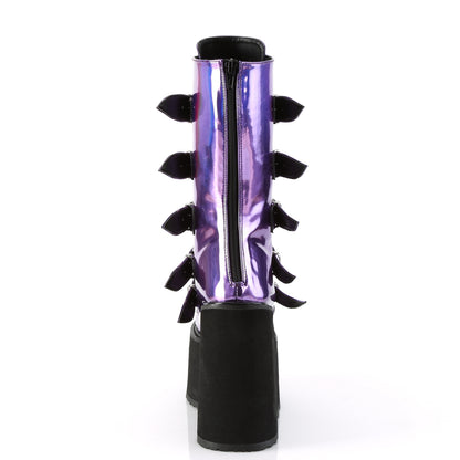 DemoniaCult Stivali da donna SWING-230 Holo viola