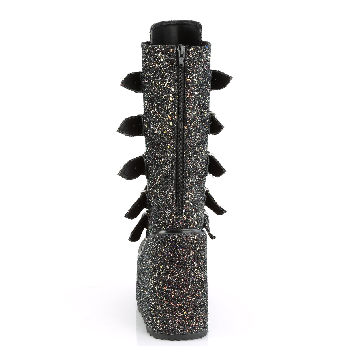 DemoniaCult Stivali da donna SWING-230G BLK Multi Glitter