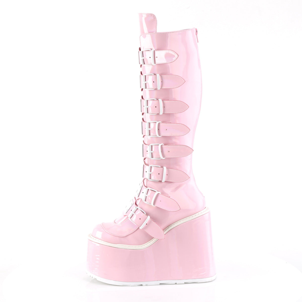 DemoniaCult  Boots SWING-815 B.Pink Hologram