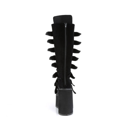 DemoniaCult  Stivali SWING-815 velluto blk