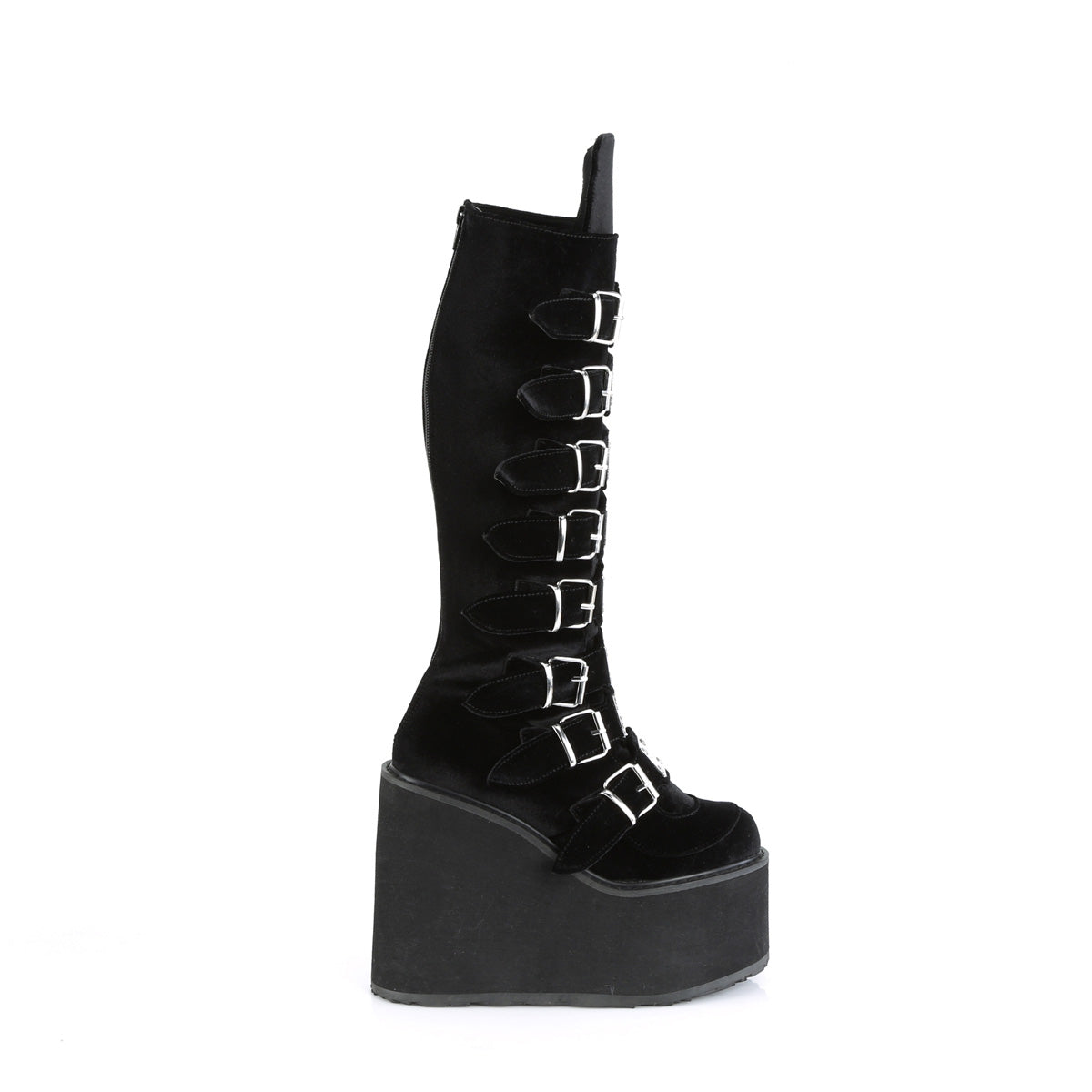 DemoniaCult  Stivali SWING-815 velluto blk