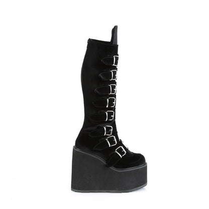 DemoniaCult  Stivali SWING-815 velluto blk