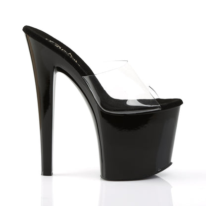 Pleaser Womens Sandals TABOO-701 Clr/Blk