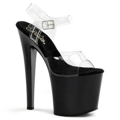 Pleaser Sandali da donna TABOO-708 CLR / BLK