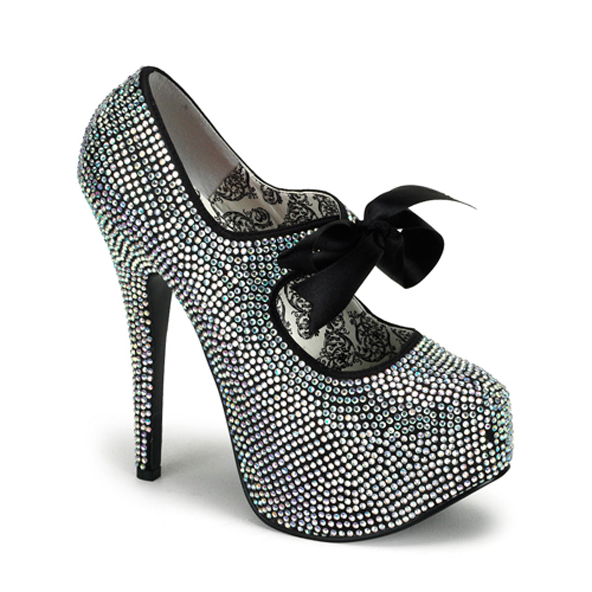 Bordello Pompe da donna TEEZE-04R iridescente strass