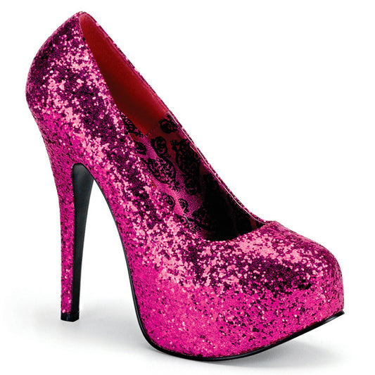 Pleaser Pink Label Pompe da donna TEEZE-06GW H. Glittello rosa