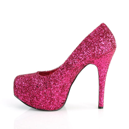 Pleaser Pink Label Pompe da donna TEEZE-06GW H. Glittello rosa