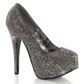 Bordello Pompe da donna TEEZE-06R Grey Satin-Pyter Rs