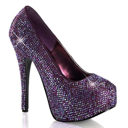 Bordello Pompe da donna TEEZE-06R Purple Satin-Iriss Rs