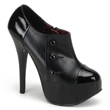 Bordello Womens Pumps TEEZE-20 Blk Pu-Blk Pat