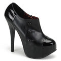 Bordello Womens Pumps TEEZE-20 Blk Pu-Blk Pat