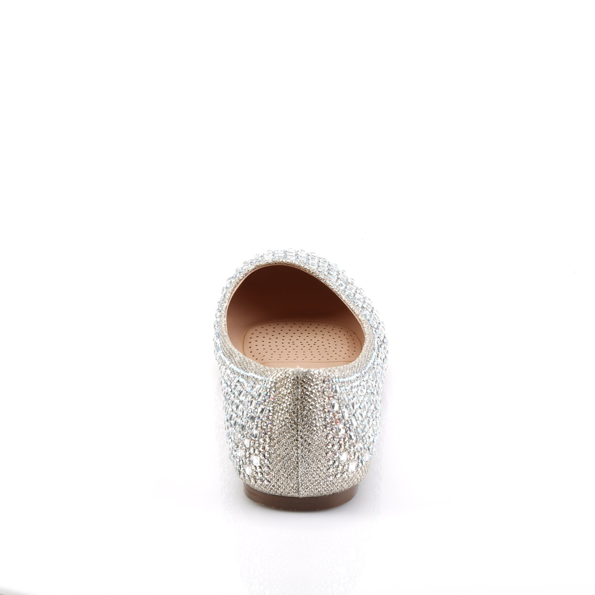 Fabulicious Pompe da donna TREAT-06 tessuto di maglia glitter nudo