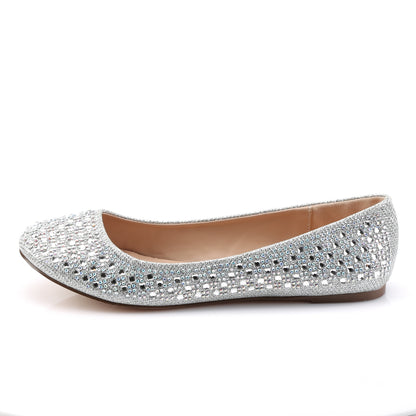 Fabulicious Pompe da donna TREAT-06 tessuto di maglia glitter slv