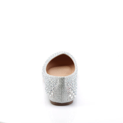 Fabulicious Pompe da donna TREAT-06 tessuto di maglia glitter slv
