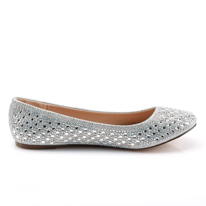 Fabulicious Pompe da donna TREAT-06 tessuto di maglia glitter slv