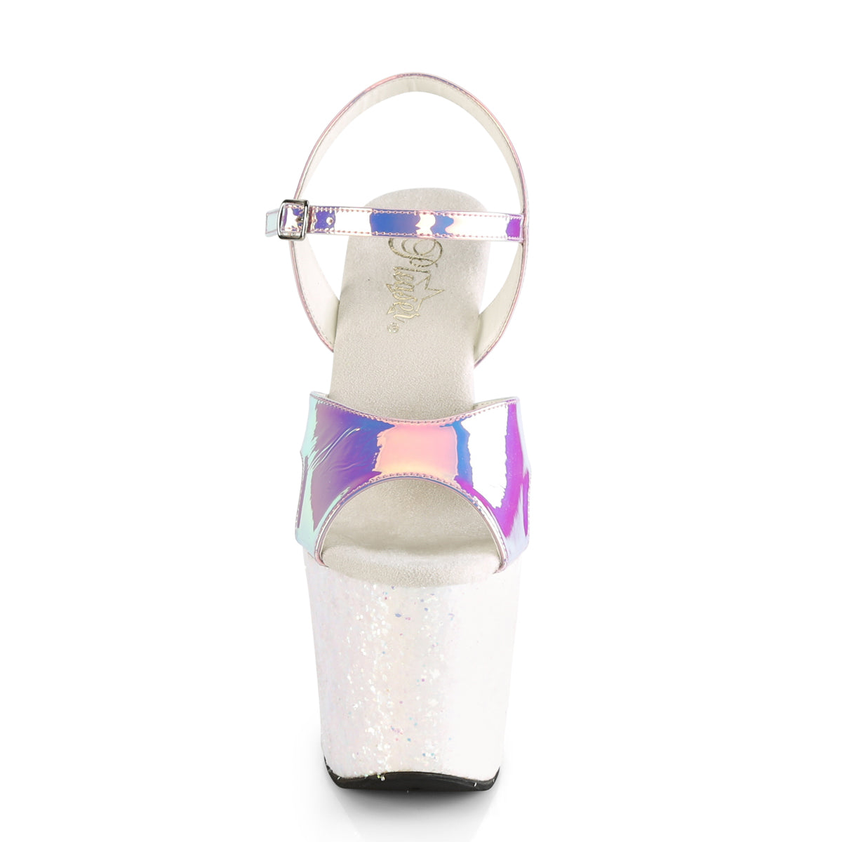Pleaser Sandali da donna UNICORN-711Lg Viola TPU Shifting TPU / Opal Multitter