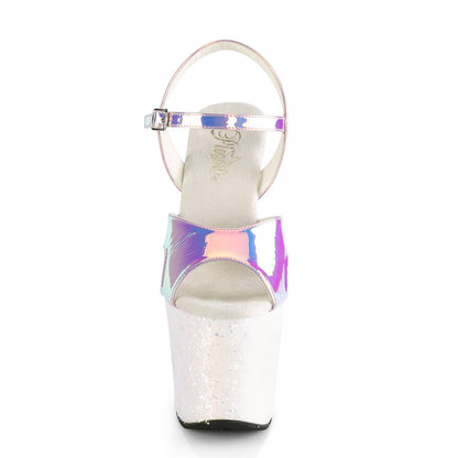 Pleaser Sandali da donna UNICORN-711Lg Viola TPU Shifting TPU / Opal Multitter