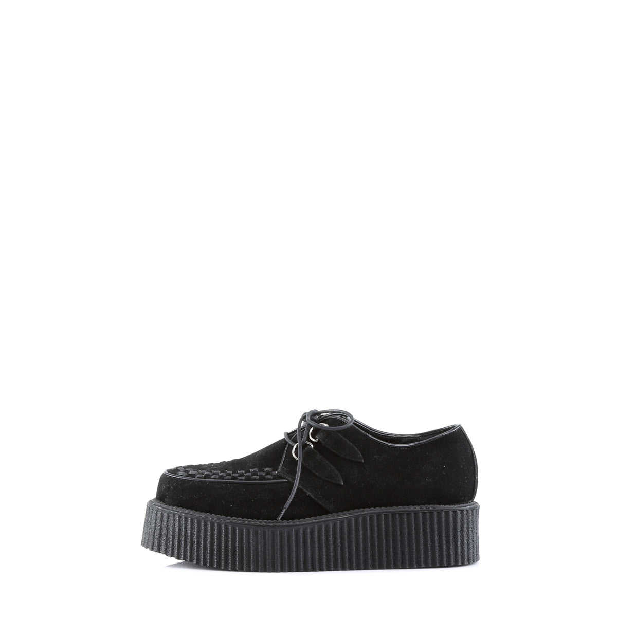 DemoniaCult Scarpa bassa maschile V-CREEPER-502s BLK Sueme vegano