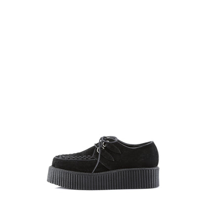 DemoniaCult Scarpa bassa maschile V-CREEPER-502s BLK Sueme vegano