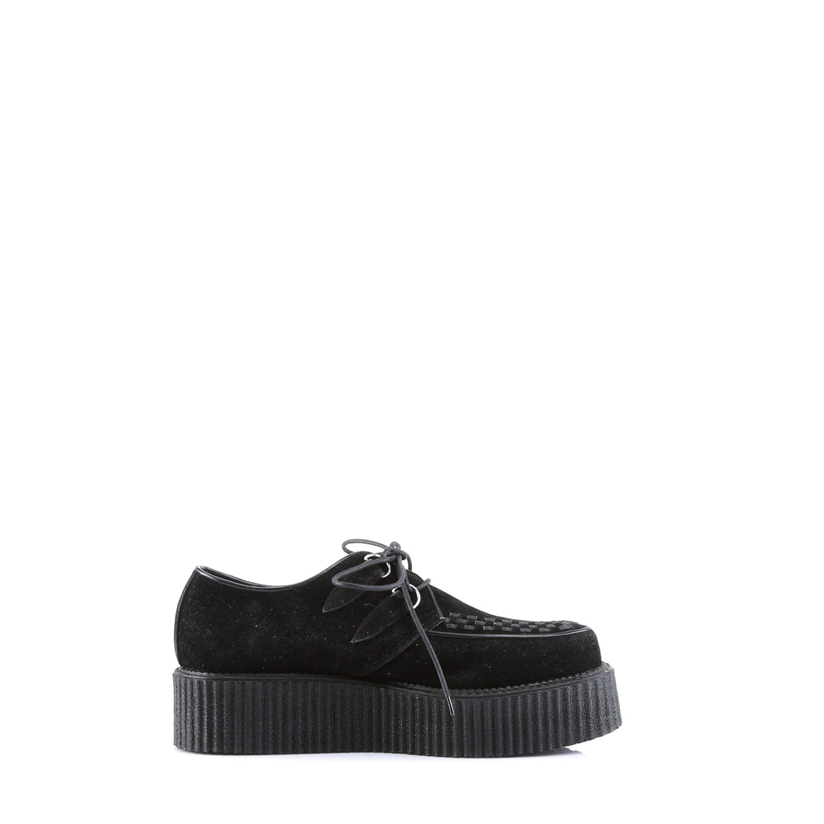 DemoniaCult Scarpa bassa maschile V-CREEPER-502s BLK Sueme vegano