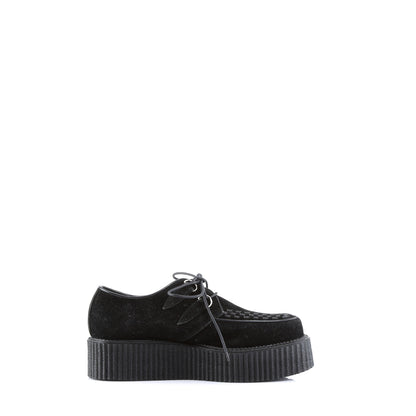 DemoniaCult Scarpa bassa maschile V-CREEPER-502s BLK Sueme vegano