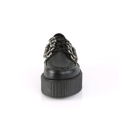 DemoniaCult Scarpa bassa maschile V-CREEPER-516 pelle vegana BLK
