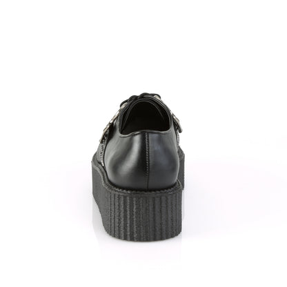 DemoniaCult Scarpa bassa maschile V-CREEPER-516 pelle vegana BLK