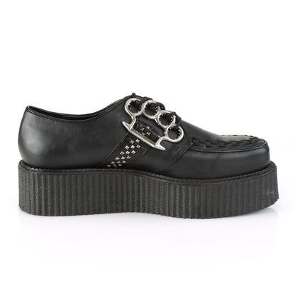 DemoniaCult Scarpa bassa maschile V-CREEPER-516 pelle vegana BLK