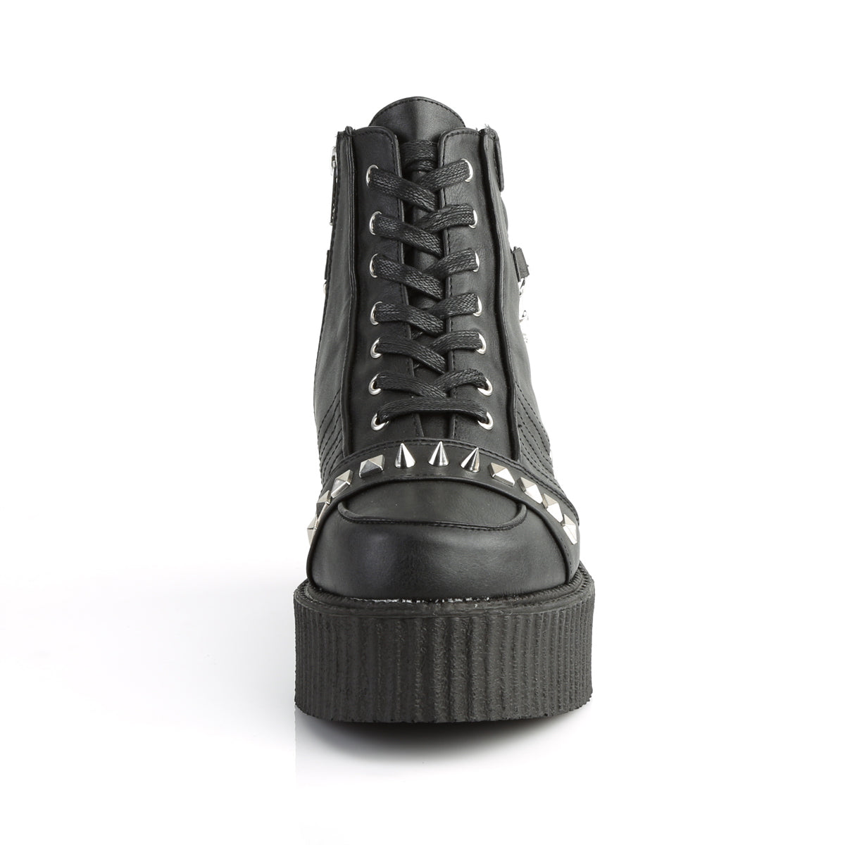 DemoniaCult Scarpa bassa maschile V-CREEPER-565 pelle vegana BLK