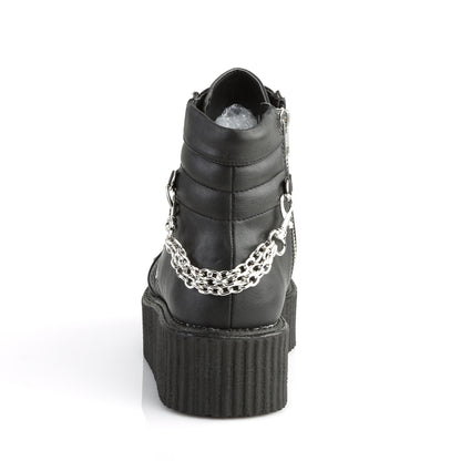 DemoniaCult Scarpa bassa maschile V-CREEPER-565 pelle vegana BLK