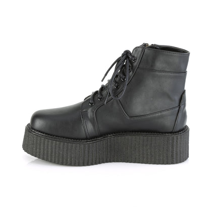 DemoniaCult Scarpa bassa maschile V-CREEPER-571 pelle vegana BLK