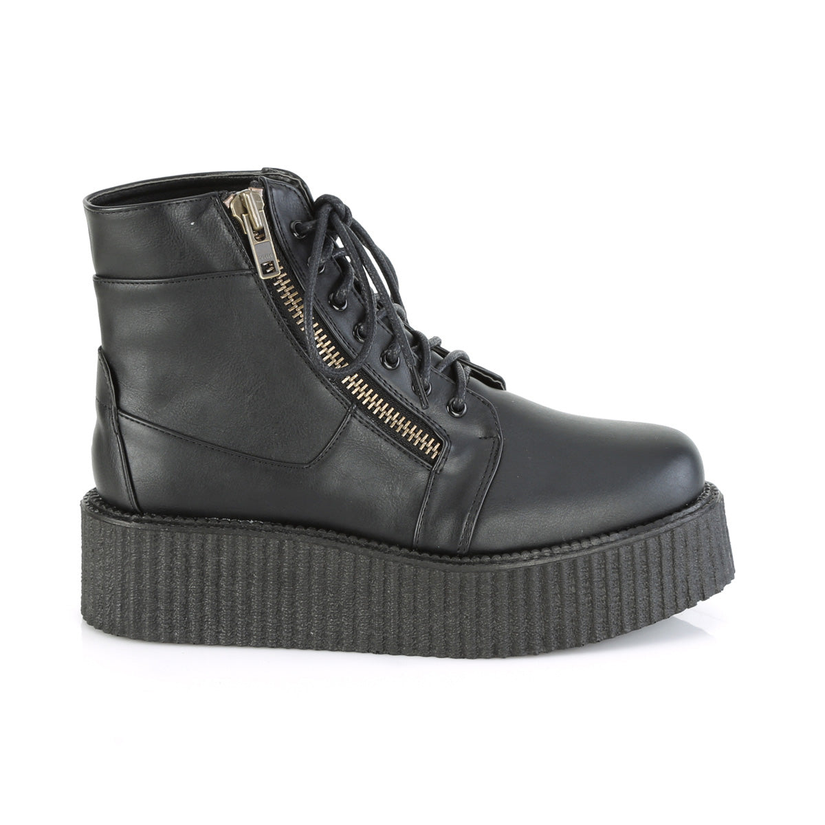 DemoniaCult Scarpa bassa maschile V-CREEPER-571 pelle vegana BLK