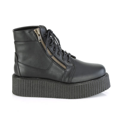 DemoniaCult Scarpa bassa maschile V-CREEPER-571 pelle vegana BLK