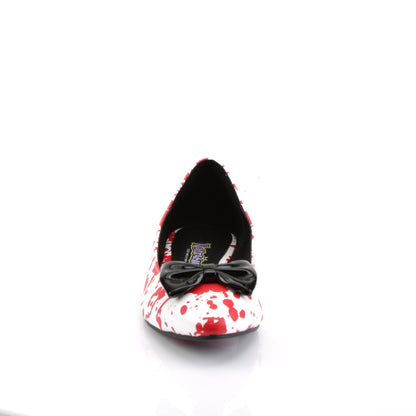 Funtasma Womens Ankle Boots VAIL-20BL Wht Pat-Red