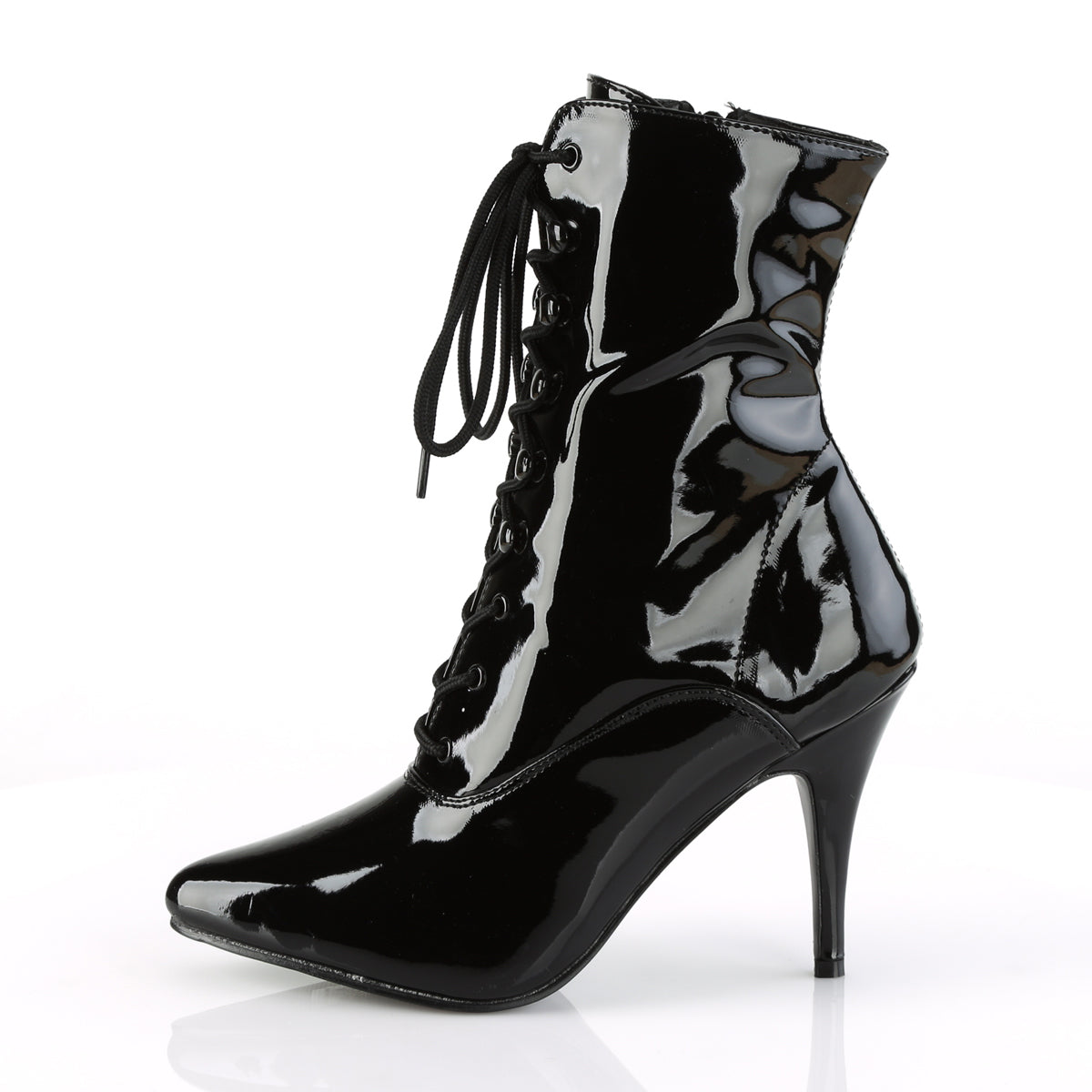 Pleaser Womens Ankle Boots VANITY-1020 Blk Pat