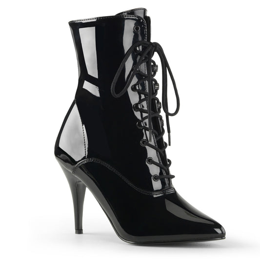 Pleaser Womens Ankle Boots VANITY-1020 Blk Pat
