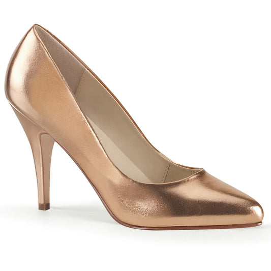 Pleaser Pompe da donna VANITY-420 PU metallizzato in oro rosa