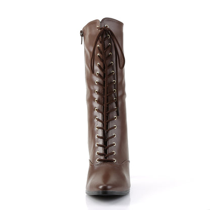 Funtasma Womens Ankle Boots VICTORIAN-120 Brown Pu